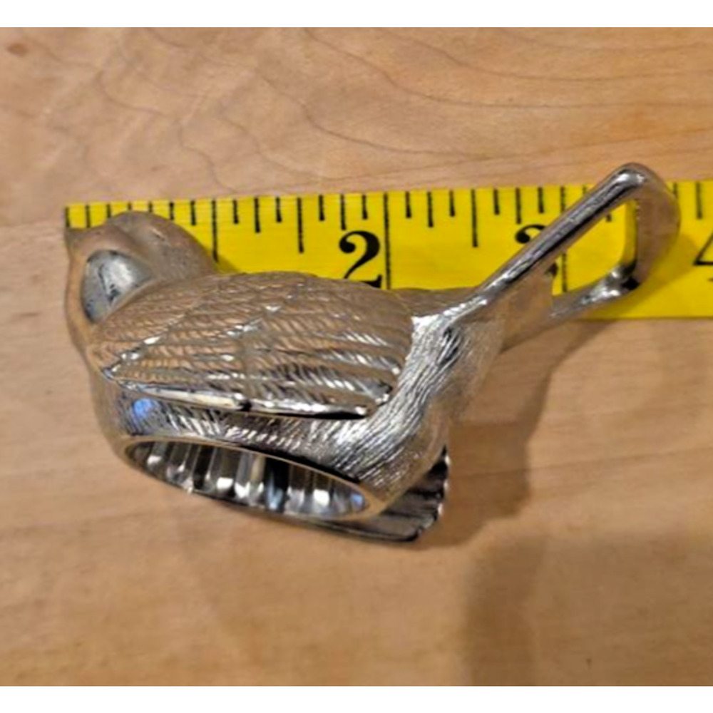 BMF N Vtg West Germany Sparrow Bird Bottle Opener Chrome Figural Barware Retro - Picture 3 of 8